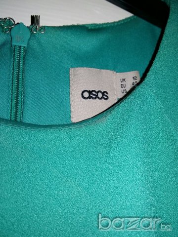 XS, S-Оригинална рокля Asos Асос тип молив, с етикет, черна и зелена, снимка 6 - Рокли - 10046504