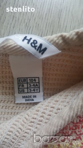 Детска рокля H&M 3-4 г., снимка 3 - Детски рокли и поли - 17708466