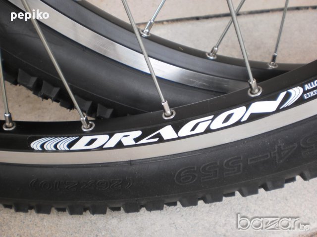 Продавам колела внос от Германия Комплект НОВИ алуминиеви усилени двойностенни капли и гуми 26 цола , снимка 2 - Части за велосипеди - 15572381