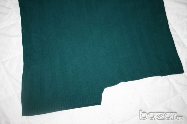 Асиметрична туника с кашмир /петролено зелена/, снимка 3 - Туники - 16998928