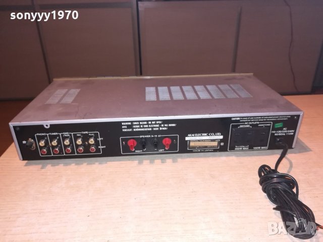 akai amplifier-made in japan-внос англия, снимка 17 - Ресийвъри, усилватели, смесителни пултове - 21604447