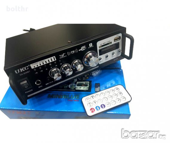 Bluetooth Караоке Усилвател за домашна употреба 2 x 60W UKC SN-806BT
