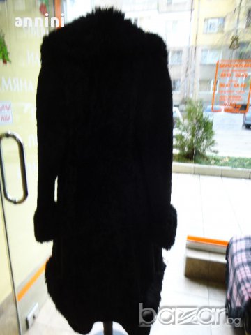   дамско  палто  дълго  официално естествен  косъм, снимка 3 - Палта, манта - 9044708