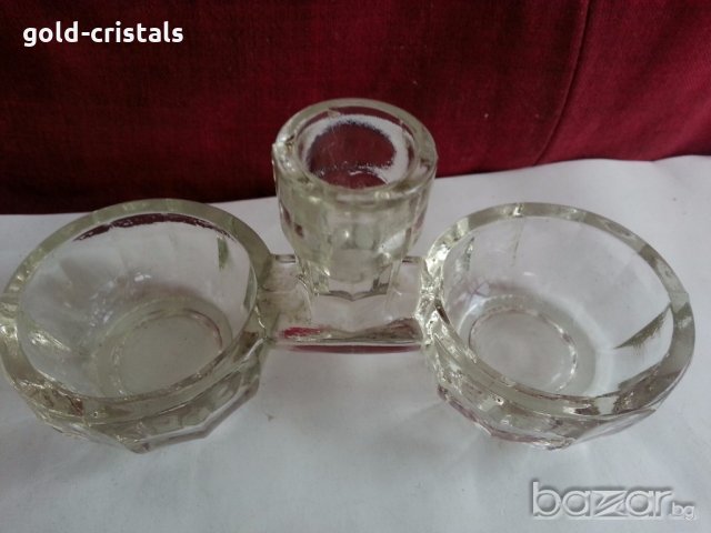 антикварна стъклена солница , снимка 9 - Антикварни и старинни предмети - 20243972