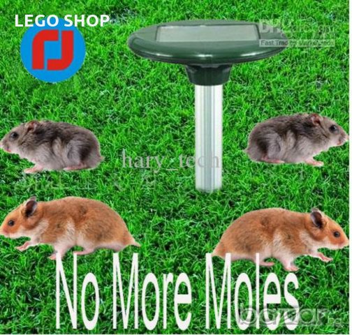 Електронен соларен уред срещу къртици, сляпо куче и гризачи