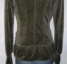 Актуално сако тип блузка ”Essentiel” Antwerp / зелено еластично кадифе, снимка 6