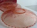   стъклени чинии цветно розово стъкло , снимка 13