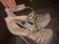 Страхотни дамски обувки на ток!  Нови, снимка 1 - Дамски обувки на ток - 22190667