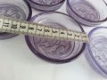 Стъклени лилави чинийки купички, снимка 10
