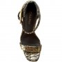 ПРОМО 🍊 CALVIN KLEIN 39 номер 🍊 Дамски екзотични сандали ест кожа GOLD&BLACK нови с кутия, снимка 6
