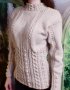 Ръчно плетена блуза с аранови елементи, снимка 2