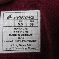 Водоустойчиви GORE-TEX туристически обувки, 39- 40,VIKING original, унисекс боти,фин естествен велур, снимка 10 - Дамски боти - 20838487