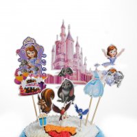 Принцеса София Първа сет топери клечки декор за торта украса парти Рожден Ден