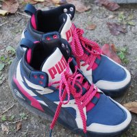 ПРОМО 🍊 PUMA № 37 🍊 Оригинални спортни обувки в тъмно синьо от ест. кожа нови с кутия, снимка 6 - Кецове - 22403373