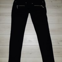 Черен дамски ластичен панталон - клин марка Paranoia, снимка 2 - Клинове - 23726743