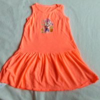 Нова неонова рокля с Мини Маус, снимка 1 - Детски рокли и поли - 25460725