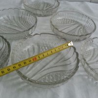  Руски стъклени чинии купички, снимка 1 - Антикварни и старинни предмети - 23832802