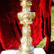Величествен бронзов свещник 6 кг., барок., снимка 7 - Антикварни и старинни предмети - 16706132
