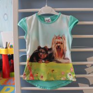 Детска блузка с кученца, снимка 5 - Детски Блузи и туники - 7327938