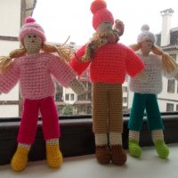 плетени на една кука куклички, снимка 4 - Кукли - 21420729
