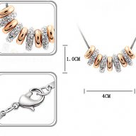 Колие Crystal rings, снимка 3 - Колиета, медальони, синджири - 11169403