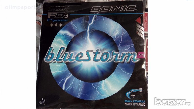 гума за тенис на маса Donic Blue Storm Z1 нова черна,червена, снимка 1