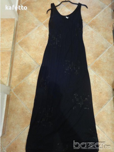 Бална/ официална рокля- черна с брокад, снимка 1