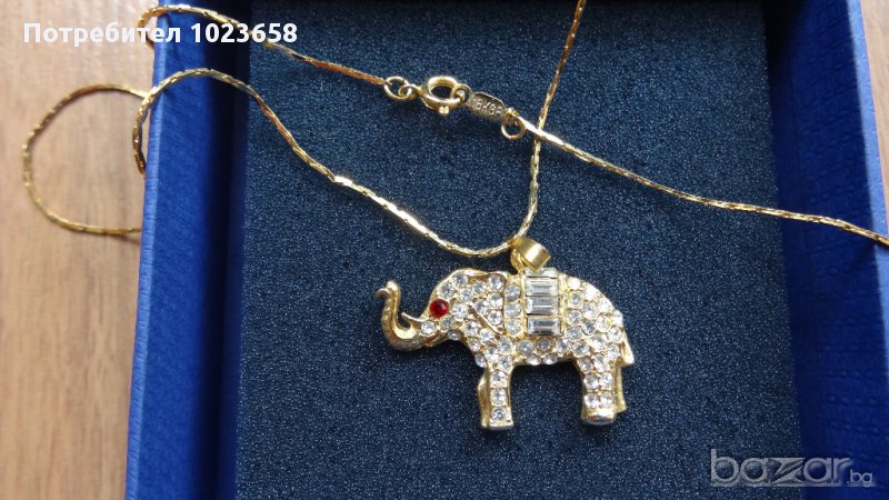  ново колие златна баня 5 карата, снимка 1