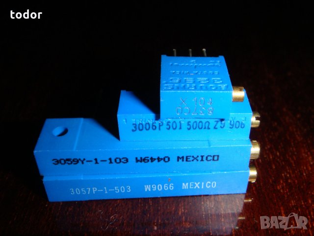 Прецизен потенциометър Bourns и Vishay - 5k, 10к, 20k многооборотен , снимка 3 - Друга електроника - 21665463