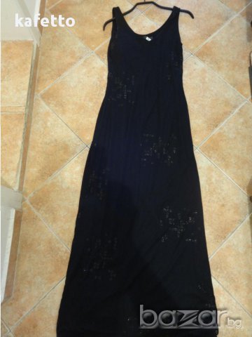 Бална/ официална рокля- черна с брокад