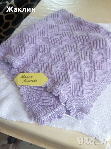 Бебешка пелена "С дъх на виолетки" - за новородени бебета, снимка 8 - Други - 23176809