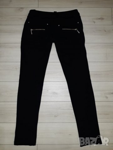 Черен дамски ластичен панталон - клин марка Paranoia, снимка 2 - Клинове - 23726743