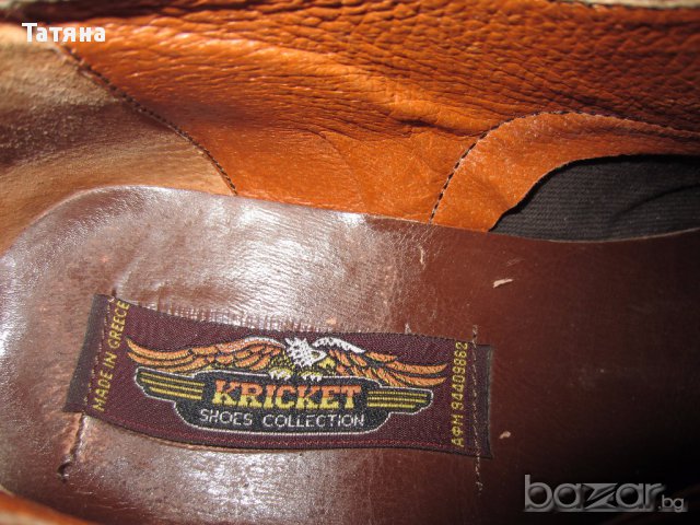 Мъжки кожени обувки - Kricket, снимка 3 - Ежедневни обувки - 17531095