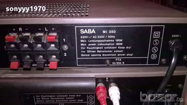 Saba amplifier+deck+tuner-внос швеицария, снимка 16 - Ресийвъри, усилватели, смесителни пултове - 17479362