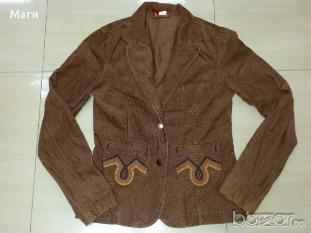 Лот в кафяво сако и блуза размер М, снимка 3 - Сака - 13697314