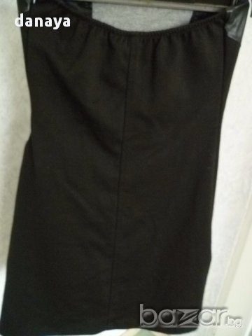 Дамска къса рокля с кожени елементи джобчета туника без ръкави, снимка 6 - Туники - 14288762