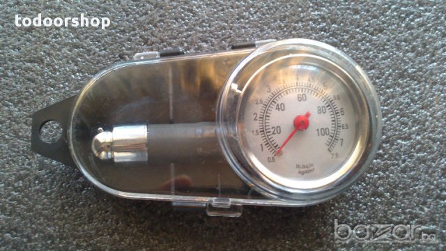 Манометър за измерване на налягане на гуми за автомобил, снимка 1 - Аксесоари и консумативи - 13547583