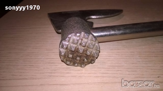 антика брадва/чук за месо или друго-33х12см, снимка 8 - Градински инструменти - 18052916
