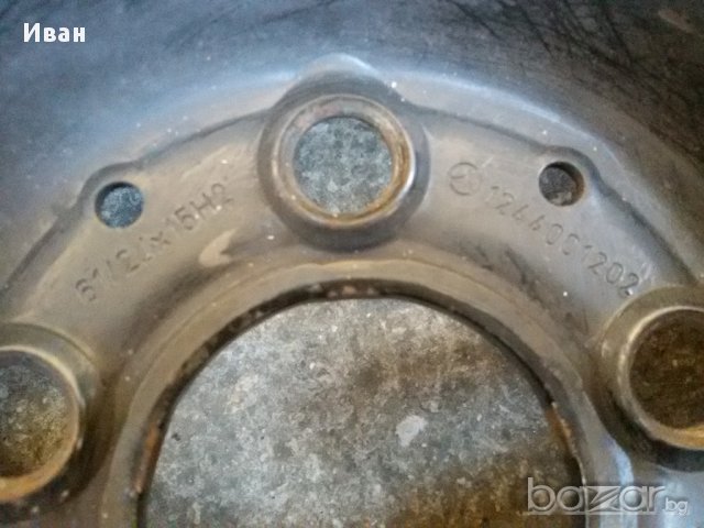 Джанти Мерцедес 15 цола, снимка 5 - Гуми и джанти - 16249215