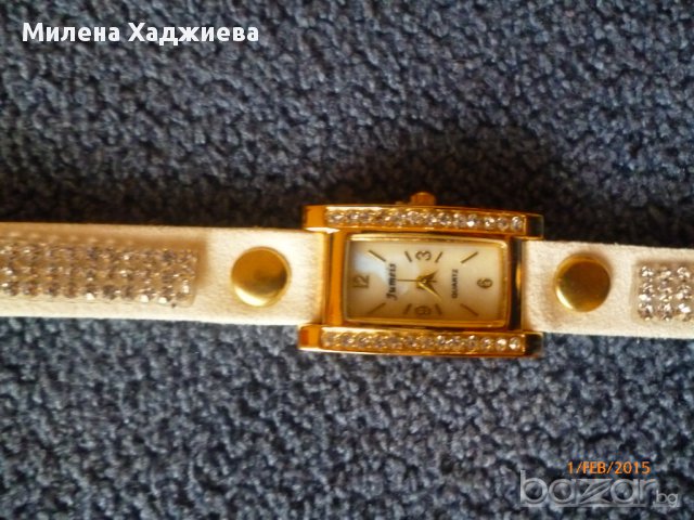 Часовник-гривна, бял, снимка 6 - Дамски - 10145717