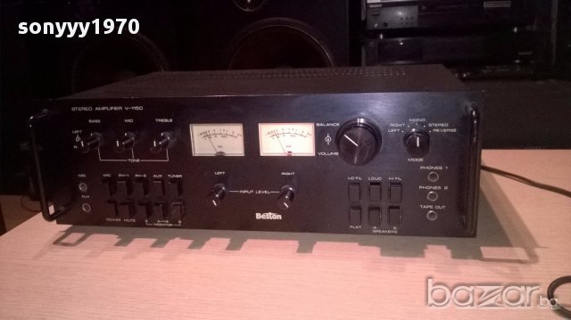 ПОРЪЧАН ЗА ITALY-Beston v-1150 stereo amplifier/330w-made in japan-внос швеицария, снимка 8 - Ресийвъри, усилватели, смесителни пултове - 15463112