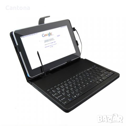 Кожен калъф - клавиатура за Таблет PC - 8 ", снимка 2 - Клавиатури и мишки - 9477131