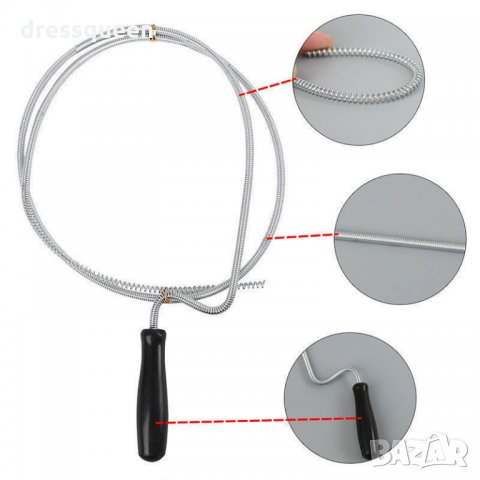 1802 Метална спирала за отпушване на канали 3 метра, снимка 7 - Други стоки за дома - 23495756