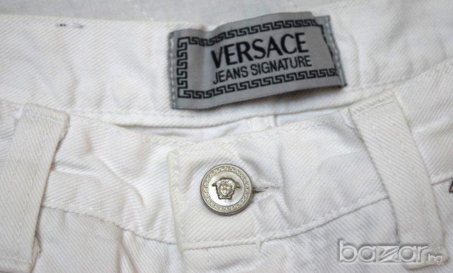 Versace Jeans Signature бели дамски дънки Произведено в Италия, снимка 3 - Дънки - 19600426