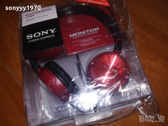 sony headphones-red-нови в кутия, снимка 7 - Слушалки и портативни колонки - 21678935