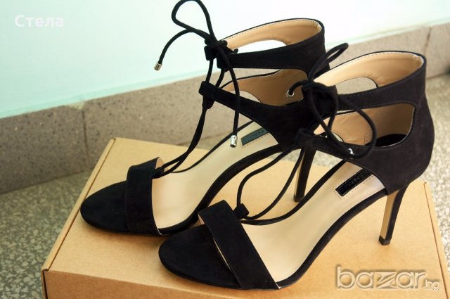 DOROTHY PERKINS елегантни дамски сандали, нови, с кутия, черни, снимка 6 - Сандали - 18642991