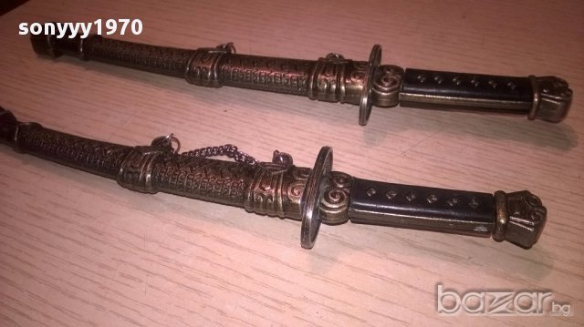 Самураиски метални 21/25см-2бр-внос швеицария, снимка 7 - Антикварни и старинни предмети - 16120460