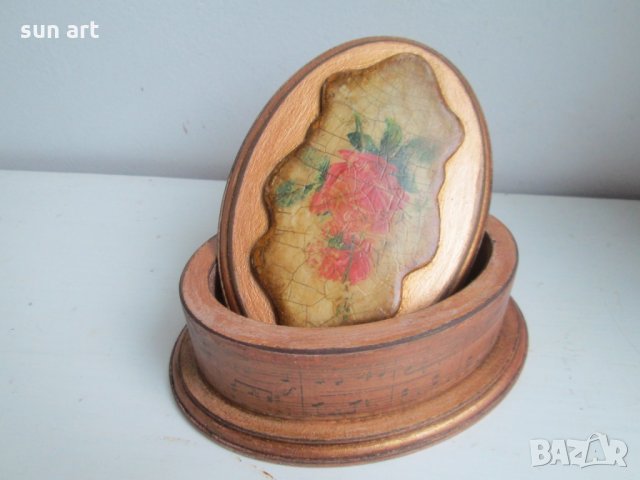 старинна кутийка за бижута -елипса, снимка 9 - Подаръци за жени - 23200442