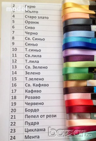 Сатенена лента-двойно сатенирана, снимка 3 - Други - 12553460