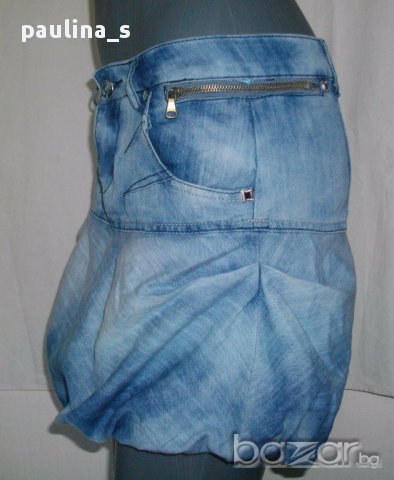 Уникална дънкова пола "Franco"jeans с подплата, снимка 3 - Поли - 15777404